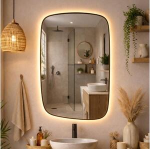 Baltica Design-LED огледало с вградено осветление STONE CALM 15W/230V 2700K 90x60 cm IP65 черно