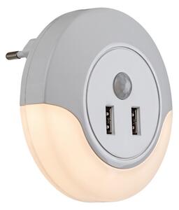 Rabalux 76012 - LED Нощна лампа контакт със сензор DEMBO LED/13,9W/230V