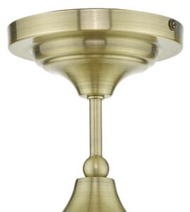 Där Lighting CAD0175 -Плафонен полилей за баня CADEN 1xE27/60W/230V IP44 месинг