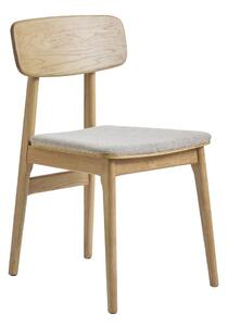 Трапезен стол в бежов и естествен цвят Livo – Unique Furniture