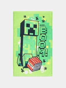 Sinsay - Памучна кърпа Minecraft - свежозелено