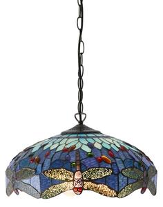 Endon 64080 - Полилей на верига Tiffany DRAGONFLY 3xE27/60W/230V Ø 41 cm