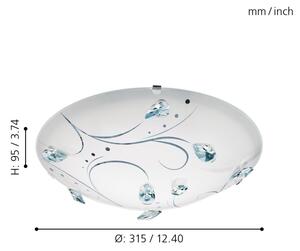 Eglo 95689 - LED Лампа за таван SORRENTA 1 LED/16W/230V