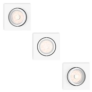 Philips 50193/31/PN - Комплект от 3 вградени осветителни тела ENNEPER, 1xGU10/5,5W/230V