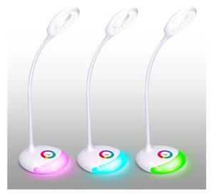 Solight WO44 - LED RGB настолна лампа, регулируема, акумулаторна, 5W/5V