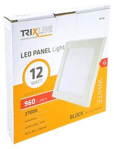 LED Плафониера LED/12W/230V 2700K 16,3x16,3 см бял