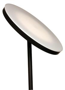 LED димируема подова лампа NORA LED/25W/230V 2200/3000/4000K + LED/5W 3000K черна + дистанционно управление