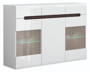 Скрин Serveso 100, Бял гланц, Бял, 104x150x41cm