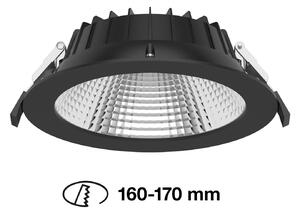 SLC Shift LED прожектор за вграждане Ø 19cm CCT, черен