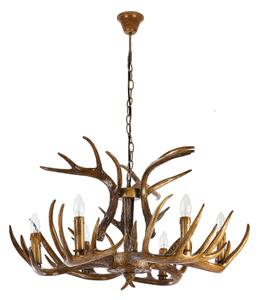 Brilagi - Полилей на верига DEER 6xE14/10W/230V, диаметър 80 см, с еленови рога