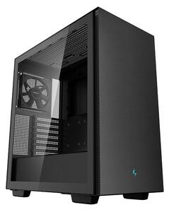 Кутия Deepcool Mid-Tower ATX CH510 с прозрачен страничен панел - черна