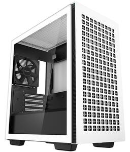 DeepCool CH370 WH, Mid Tower, Mini-ITX/Micro-ATX, 2xUSB3.0, 1xAudio, 1x120mm Pre-Installed Black Fan, Tempered Glass, Mesh Panel, White