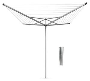 Външен простор Brabantia TopSpinner 90300260, 40 м, Метален шиш за вкопаване, Резистентен на корозия, Инокс