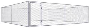 Sonata Дворна клетка за кучета, поцинкована стомана, 4x4x1 м