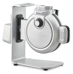 Вертикален гофретник Caso Design WaffleUp, 800W, 18 см, 5 нива, Двойно незалепващо покритие, Звуков и светлинен сигнал, Контейнер за остатъчно тесто, Сребрист