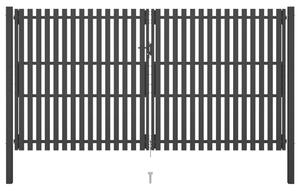 Sonata Градинска порта за ограда, стомана, 4x2,5 м, антрацит