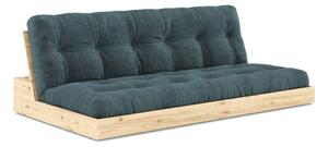 Син разтегателен диван от велур 196 cm Base – Karup Design