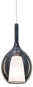 IDEAL LUX Ideal Lux висяща лампа Kalique 2, пушено сива, Ø 18 cm, Затъмняване, Сив, Дневна/трапезария, Пластмаса, Модерен