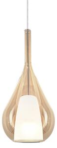 IDEAL LUX Ideal Lux висяща лампа Kalique 3, кехлибарено, Ø 18 cm, Затъмняване, Бежов, Дневна/трапезария, Пластмаса, Модерен