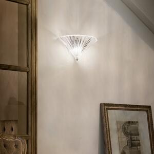 IDEAL LUX Ideal Lux стенна лампа Santa, ширина 39 cm, прозрачна, стъкло, Прозрачен, Дневна/трапезария, Стъкло