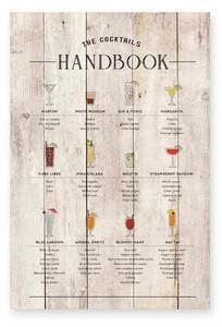 Дървена табела 40x60 cm Cocktails Handbook - Really Nice Things