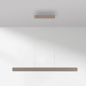 Paul Neuhaus LED висяща лампа Q-Stretto, бронз, 120 см, Затъмняване, Бронзов / античен месинг, Дневна/трапезария, Метал, Модерен