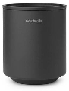 Стойка за четки за зъби Brabantia MindSet 1005684, Лесно почистване, Широк отвор, Минерално покритие, Тъмносив