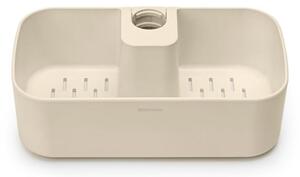 Органайзер за душ Brabantia ReNew 1006272, 7.5х13.3х24.4 см, Дъно с отвори за вода, Устойчивост на корозия, Бежов