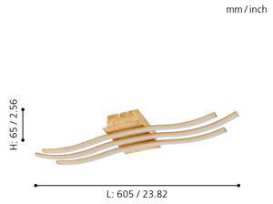 Eglo 97743 - LED повърхностно монтиран полилей MIRAFLORES 3xLED/8,6W/230V