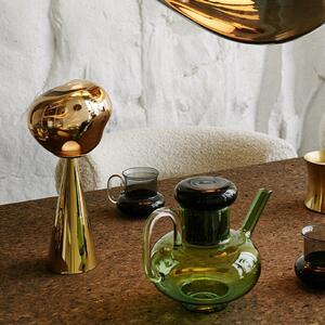 Tom Dixon LED настолна лампа с акумулатор Melt, златист, височина 29 cm, Затъмняване, Злато / месинг, Пластмаса, Дизайн