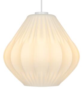Nordlux - Висяща лампа с кабел MALUCA 1xE27/15W/230V Ø 29 см, бяла