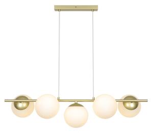 Nordlux - Полилей на кабел LILLY 5xE14/10W/230V месинг