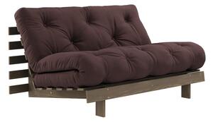 Тъмнокафяв разтегателен диван 140 cm Roots - Karup Design