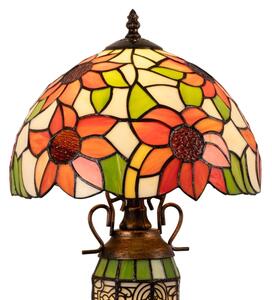 Brilagi - витражна настолна лампа в стил Тифани SUNFLOWER 1xE27/60W/230V + 1xE14/40W