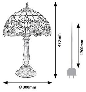 Brilagi - настолна витражна лампа Tiffany LORAS 1xE27/40W/230V