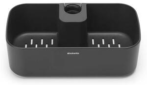 Органайзер за душ Brabantia ReNew 1004186, 7.5х13.3х24.4 см, Дъно с отвори за вода, Устойчивост на корозия, Тъмносив