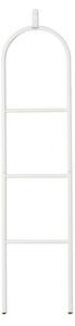 Многофункционална закачалка за дрехи Brabantia Linn 1008928, 3 рафта, Овална част за закачане на сако, Устойчива на корозия, Бял