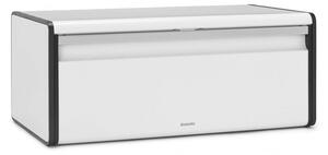 Кутия за хляб Brabantia Fall Front 1003246, 18 л, 46.5х25 см, Стенен монтаж, Без пръстови отпечатъци, Бял