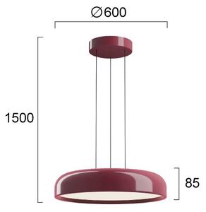 LED полилей на кабел ALENSA LED/60W/230V CRI 94 червен