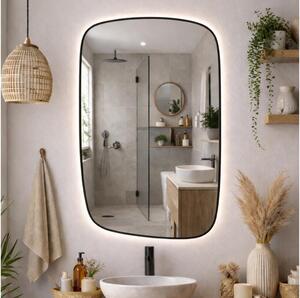 Baltica Design-LED Огледало с подсветка STONE CALM 15W/230V 4500K 90x60 cm IP65 черно
