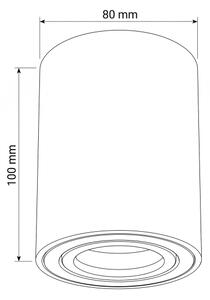 Brilagi - Точково осветително тяло MIA 1xGU10/30W/230V 100x80 mm кафяво
