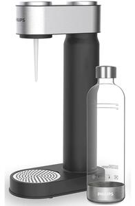 Машина за сода Philips GoZero ADD4902BK/10, 1 л, Регулиране на газировката, Предпазен клапан, Стоманен корпус, Ръчна, Черен
