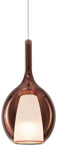 IDEAL LUX Ideal Lux висяща лампа Kalique 2, меден цвят, Ø 18 cm, Затъмняване, Мед, Дневна/трапезария, Пластмаса, Модерен