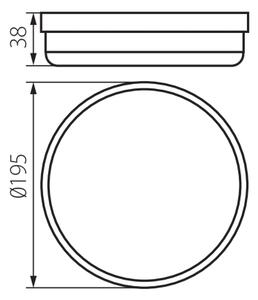Kanlux 31498 - LED Плафон за баня TOLU LED/18W/230V 4000K IP54 бял