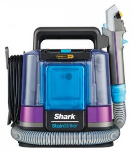 Прахосмукачка за петна Shark StainStriker PX250EUT, 450W, 0.72 л, Преносима, Гъвкав маркуч, 4 приставки, Син/розов