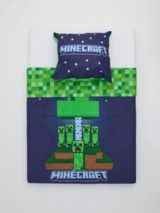 Sinsay - Комплект двустранно детско спално бельо MInecraft - нави