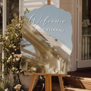 Стикер за огледало S13 – Welcome to our wedding