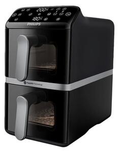 Фритюрник с горещ въздух Philips NA461/00, 10 л. вместимост, 6 програми, две кошници, таймер, Rapid Air, 2750W