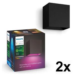 Philips - Комплект 2x LED RGBW димируемо външно осветително тяло Hue RESONATE LED/8W/230V IP44