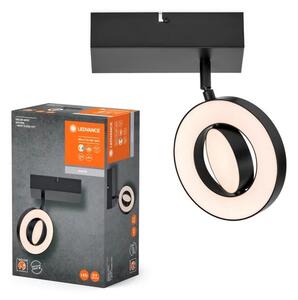LED лампа Ledvance Decor Spot Saturn CLICK-CCT Black 1 Spot, за релса, 11W, 1090 lm, регулируема (3000K-6500K), черна
